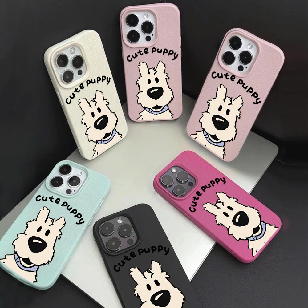 Phone Case for iPhone 11 13 Case iPhone 12 14 15 16 Pro Max 12 Pro 15 Plus Leather Painted Waterproof Drop-proof and Wear-resistant Cartoon