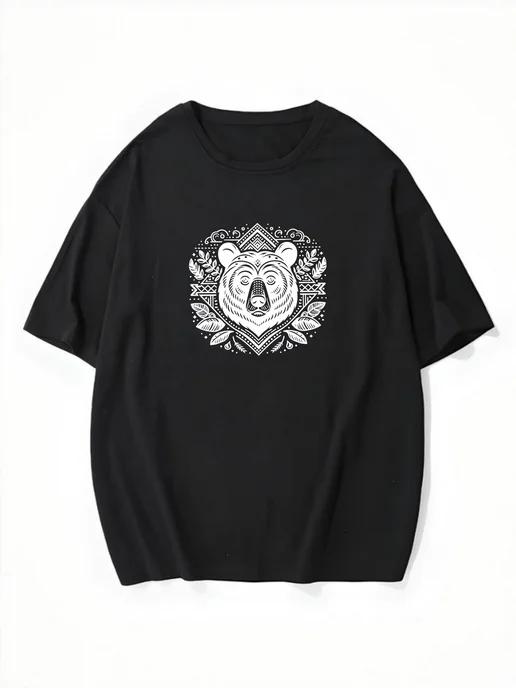 Oversized T-shirt with “Russia” print 4XL