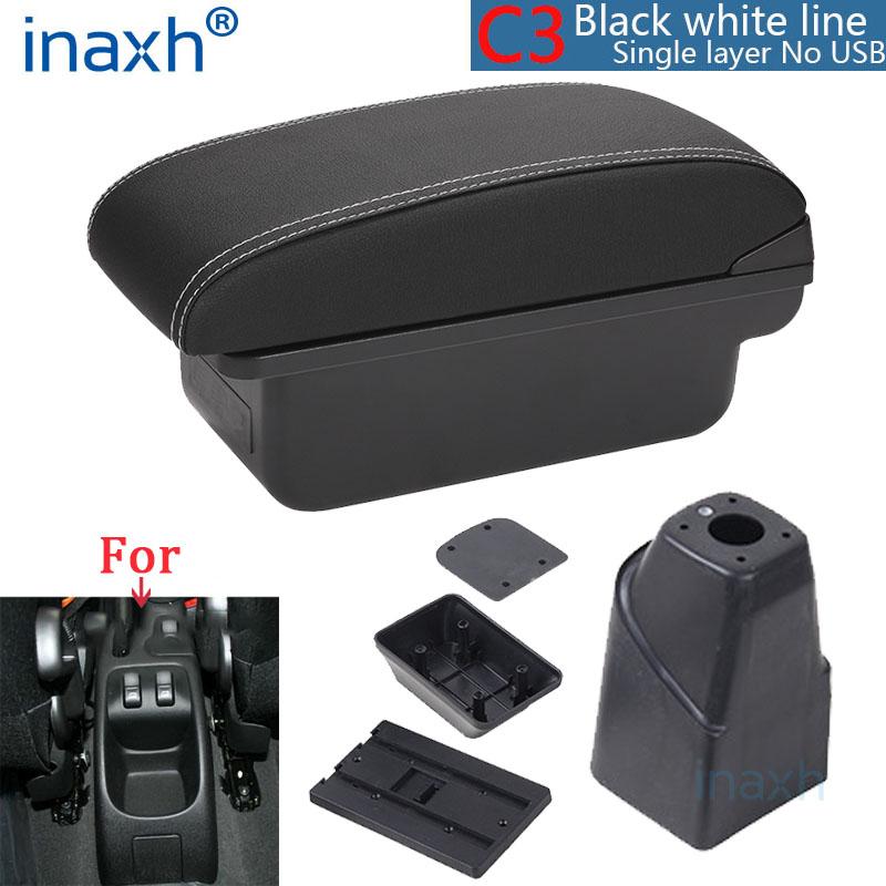 For PEUGEOT 206 Armrest Interior Parts 2017 Car Armrest Box Retrofit Parts Storage Box Car Accessories Interior