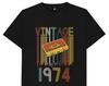 Vintage 1974 Cassette Tape 50th Birthday T Shirt