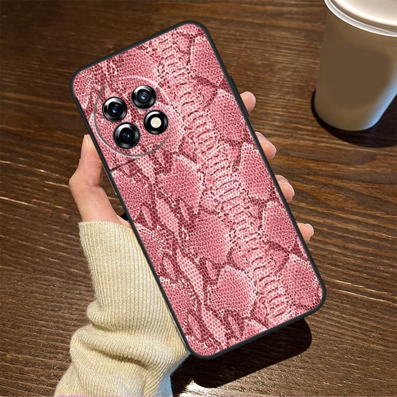 Snake Skin Print Case For OnePlus 15R 13R 12R 10R 8T 10T 13T 15 13 12 11 9 10 Pro Nord CE 5 4 3 2 Lite N20 N30