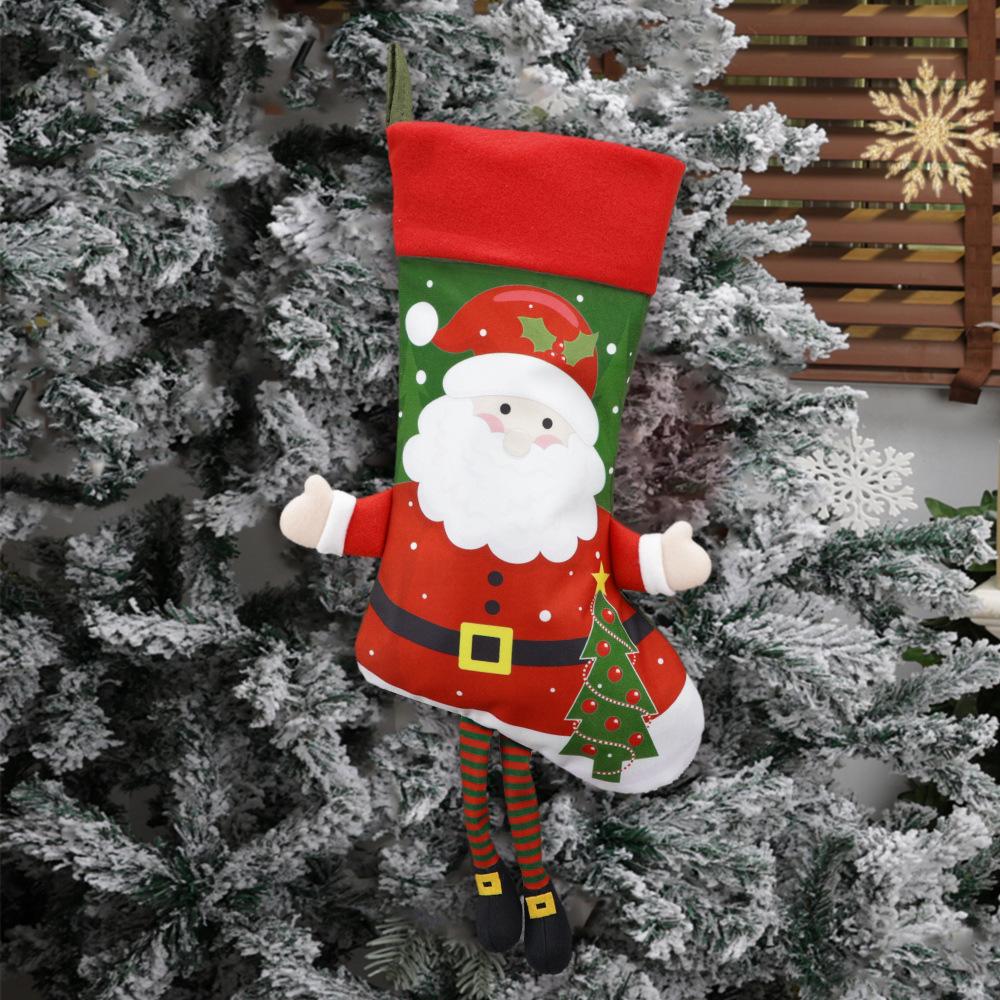 Christmas Decorations, Large Santa Elk Snowman Penguin Gift Bag, Christmas Pendant Supplies