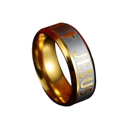 Cool Jesus Ring Detailed Carving Durable Not Easy To Deform