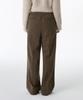 MUSINSA STANDARD WOMAN Women'S Houndstooth Check Two-Tuck Wide Elastic Waist Slacks [Brown]
