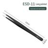 Bent Tip Stainless Steel Precision Tweezers: Fine-Point, Anti-Static Tool for Hair, Acne, Bird's Nest Picking, and Repair.