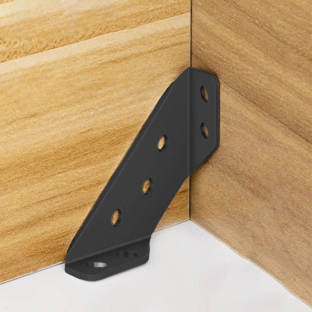 Furniture Corner Connector Angle Corner Brackets Chair Drawer Shelf Joint Support Stainless Steel Fixed Brackets Fasteners