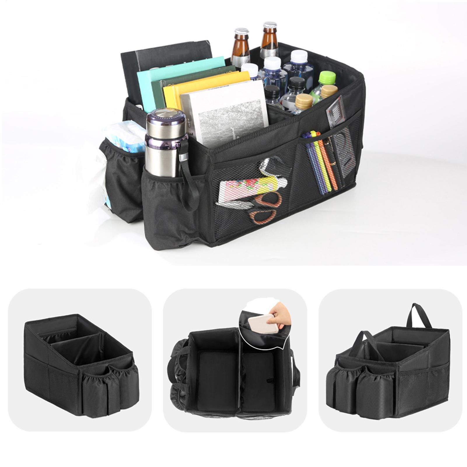 

Car Seat Organizer Box Foldable Storage Organization Caddy With Handle Console Seat Organizer For Toys Tissues Snacks Drinks CN