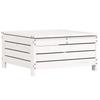 6 Piece White Garden Sofa Set Solid Pine Wood