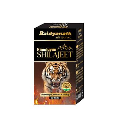 Shilajeet 50 Tabletten für Stärke Ausdauer Energie Vitalität Unterstützung Tägliches Wohlbefinden