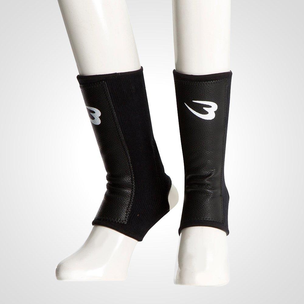 

BODYMAKER Ankle Supporter 2 Martial Arts Karate Kickboxing Leg Guard Supporter Black KD025BK (1 pair) чорний