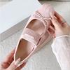 Pig nose fashion light mouth bow ballet shoes flat new single shoes women Mary Jane shoes niche comfortable