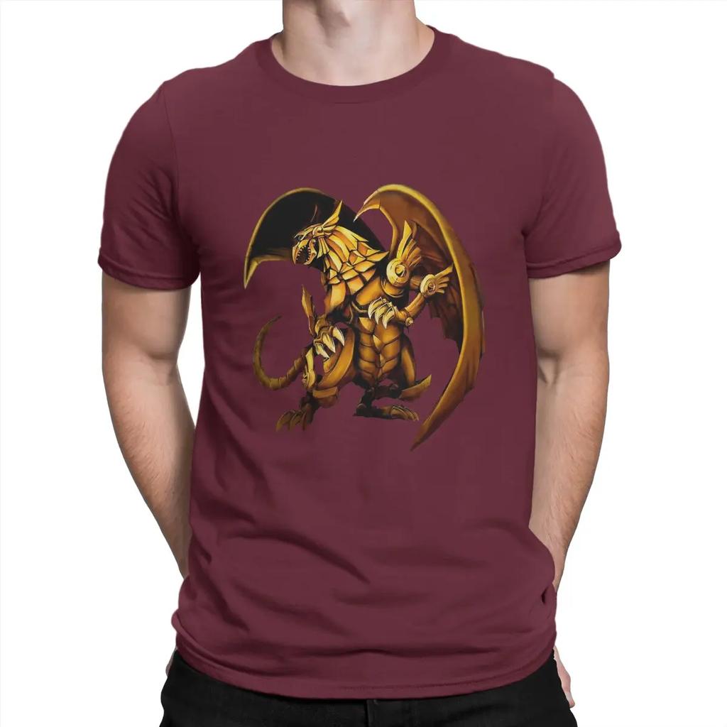 Yu Gi Oh Duel Monsters Card Game Creative TShirt for The Winged Dragon of Ra Collar Pure Cotton T Shirt Gift Clothes Unisex