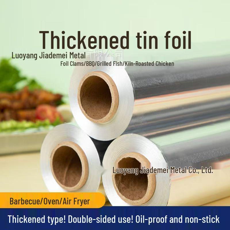 Food-Grade Thick Aluminum Foil Roll for High-Temperature Baking and Barbecuing