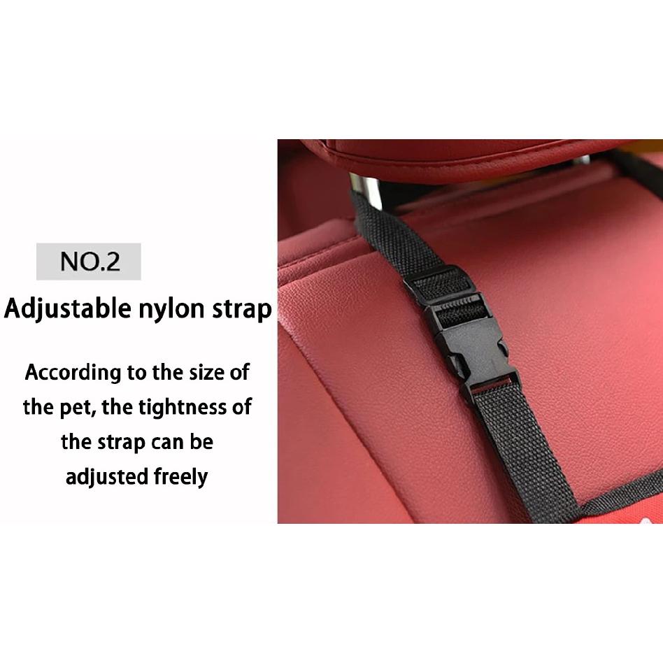 Borsa Portacani da Auto Impermeabile Cesta Amaca Pieghevole Borsa Trasportino per Animali Domestici Gatti Cani Piccoli Sicurezza Viaggio Borsa a Rete