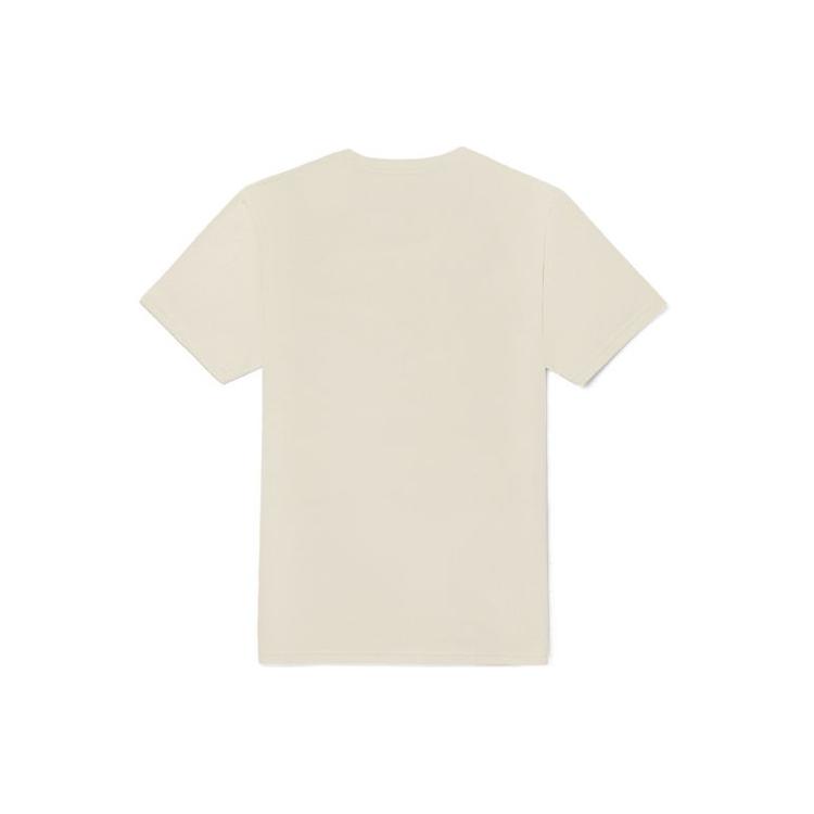 Vans T Shirts Unisex Beige Crew Neck Moderate Straight Fit VN0A7PJV3KS