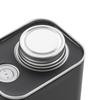 Coffee Canister PU Leather Storage Organizer for Grain Loose Tea Rice Black