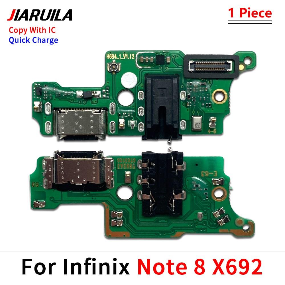 USB Charging Port Board Flex Cable Connector Parts  For Infinix Note 7 8 8i 11 11 11S 11 11 Pro Lite VIP Microphone Module