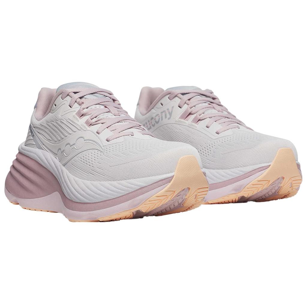 Saucony Hurricane 24 Versatile Non-Slip Durable Low-Top Long-Distance Running Shoes Women sneaker Pink S10933-140