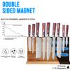Multi-functional Storage Knife Holder with Strong Magnets Home Kitchen Double-sided Wooden Magnetic Knife Holder with Magnetic Support