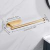 Vintage Style No-Punch Stainless Steel Toilet Paper Holder and Storage Rack.
