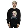 Disney Mens Frozen Elsa Snowflake Portrait Sweatshirt