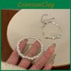 Refined Irregular Silver Pearl Bracelet Sweet Fresh Style For Summer 2024