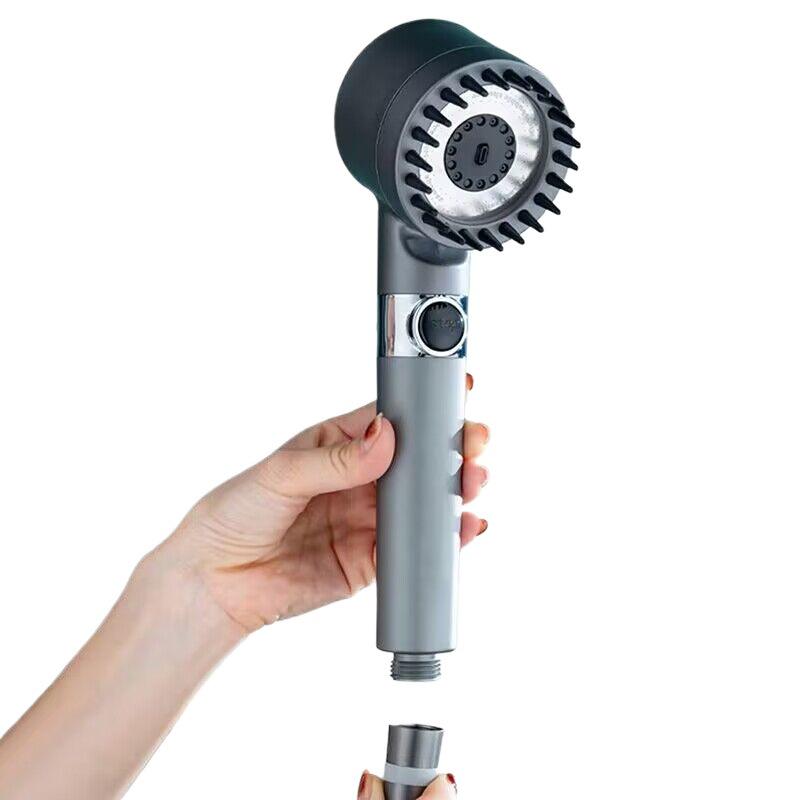 Powerful Pressure-Boosting Shower Head with Filter Set