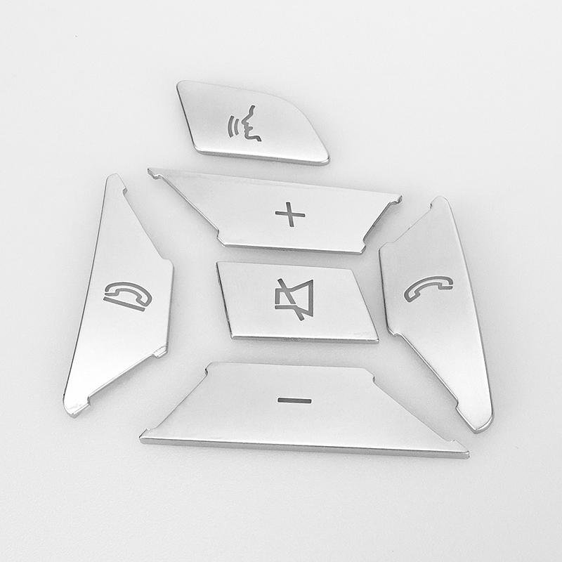 1 Satz Lenkrad-Knopfschalter-Trim-Abdeckungs-Reparatur-Abziehbild-Aufkleber für Mercedes-Benz ABCE CLA SLK-Klasse W176 W246 W212