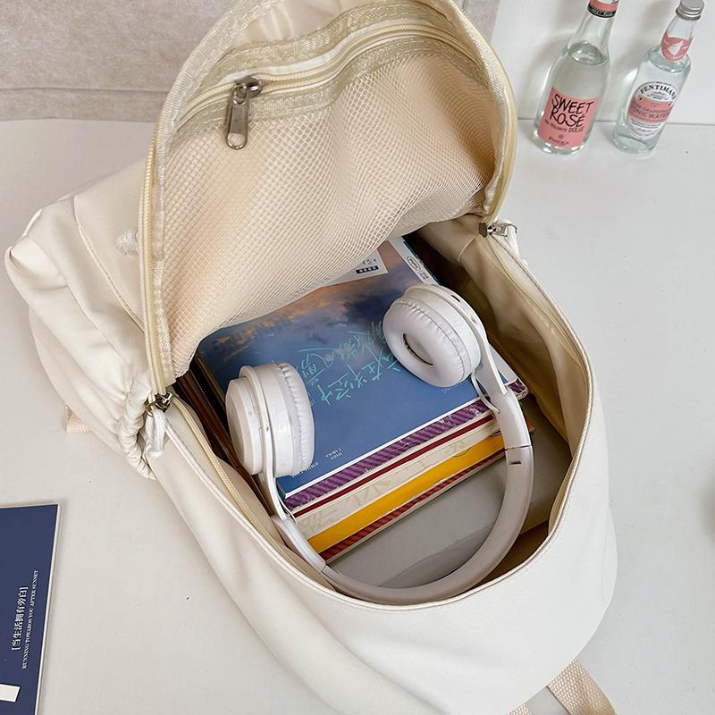 Однотонный рюкзак школьная сумка кампус рюкзак Small зелёный — фото 12