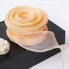1 Stück 10 Yards Fischschwanz-Garnbänder 2,5 cm Wellenkante Gefaltet Geschenke Verpackungsmaterial Geschenkpapier Sträuße Chiffonband