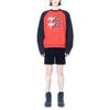 WE11DONE Fw22 Color Block Casual Pullover Sweatshirt Unisex Sweatshirt Red WD-TS1-22-860-U-RD