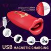 French-Kiss Vibration Tongue Rose FemaleSex Toy Clitorial Massager Multiple Pleasure Modes Intimate Adult Toy for Women