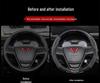 Genuine Leather Steering Wheel Cover for Wuling Hongguang Mini, Capgemini, Journey, Starlight, 730, Glory, and New Card Models.