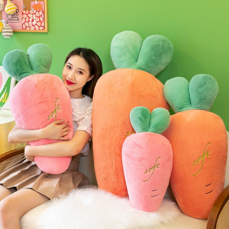Plush Carrot Toys Cartoon Food Fill Doll Christmas Gifts Pillow Cushion Garnish