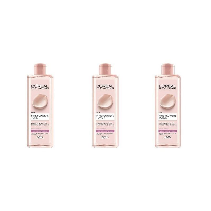 L'Oreal Fantaine Cleansing Toner 400ml 3-Pack, 3 pcs