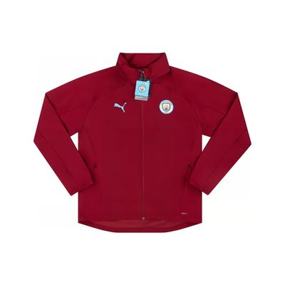 Manchester City 2020-21 Rain Jacket Outdoor Casual Sports Zip-Up Long Sleeve Coat Men Jacket Red 757897-16