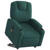 VidaXL Fauteuil inclinable de massage Vert foncé Tissu 3204386