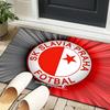 1PC rug Red And White Prague Football Carpet, Chair Rug,Area Rug for Office Bedroom living rooms bedroom, Doormat decor Christmas fan gifts