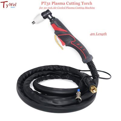Tocha de corte de plasma profissional 30A PT31 4m 13 pés para cortador de plasma inversor 30-50A