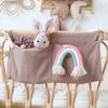 Handmade Cotton Muslin Hanging Crib Organizer – Baby Toy & Diaper Storage Bag