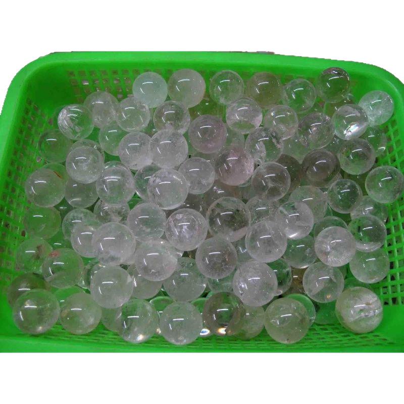 White Crystal Loose Beads - Diameter 20-48mm - Natural Small Crystal Ball