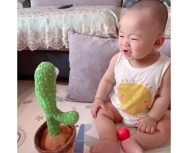 Dancing Cactus Plush Toy Funny Kids Christmas Gift Green