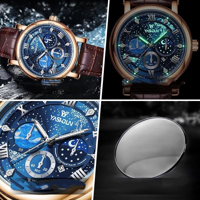 Top Brand New Men's Watch Light Luxury High Sense Vast Star Watch Student Trendy Business Men's Watch