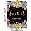 2026 Calendar for Women,Fuck It Calendar 2026,Tired Women Calendar,Funny party gift Home Office Wall Calendar - Funny Monthly Calendar Gift for