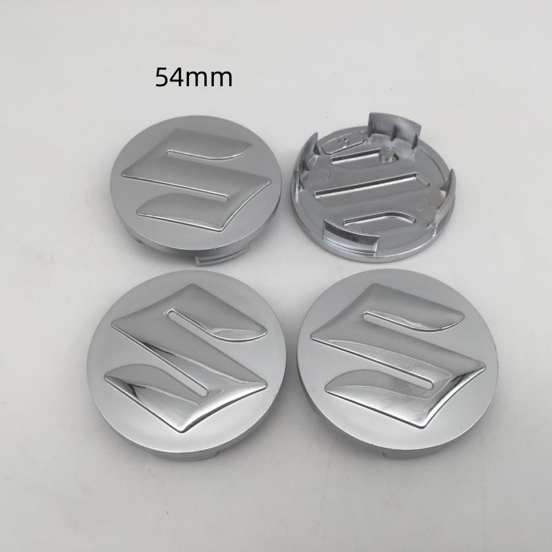 4pcs 3D For Suzuki 54mm 58mm Car Wheel Hub Center Cap Emblem Badge Covers Sticker Decals Styling Accessories