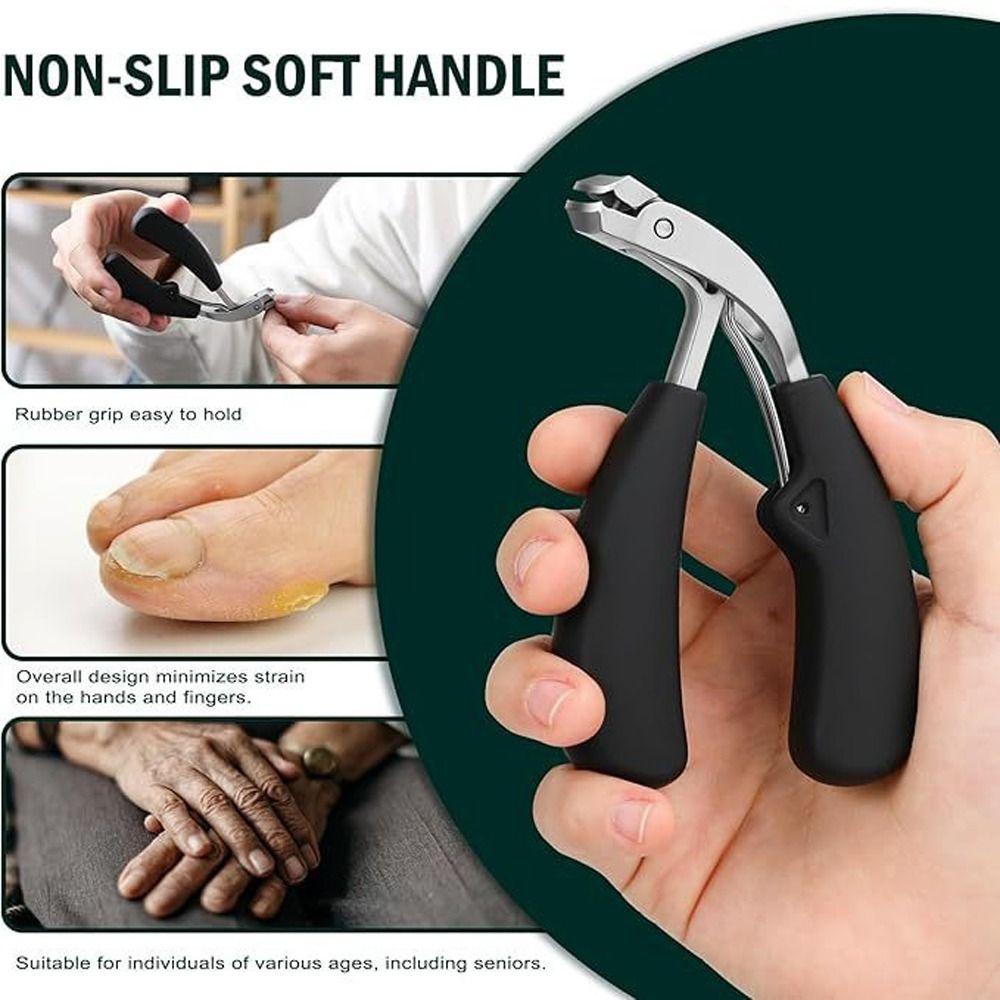 High Quality Large Opening Curved Nail Clippers Portable Storage Nail Curved Trimmer Thick Toenails Convenient Nail Tools