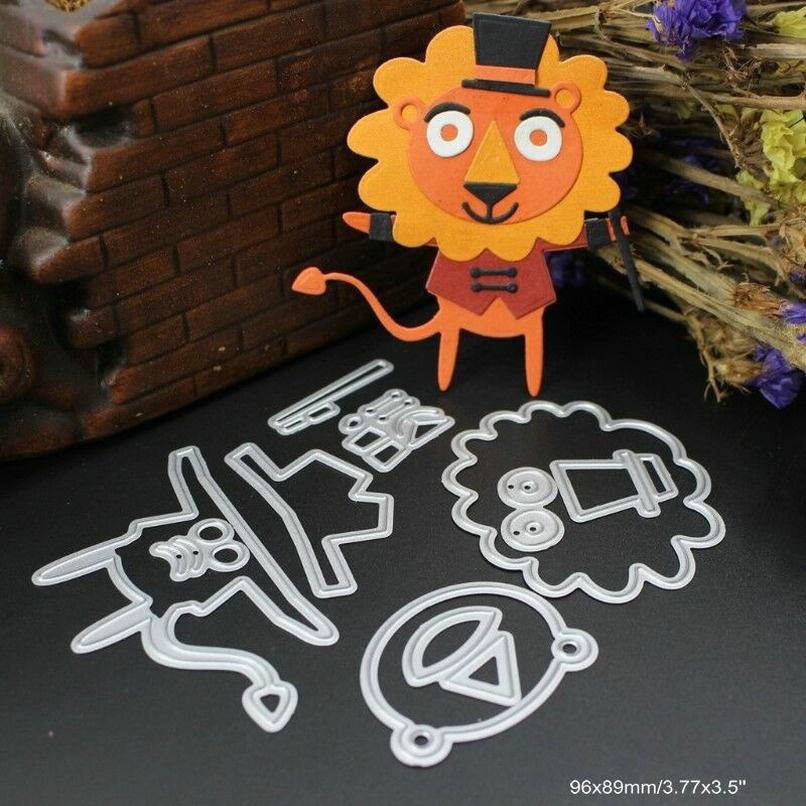 Animal Lion Cutting Dies Metal Stencil DIY Scrapbooking Album Paper Card Embossing Craft Die Cut