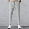 Men Ninth Pants Solid Color Drawstring Soft Fabric Multi Pockets Men Sweatpants Daily Clothes