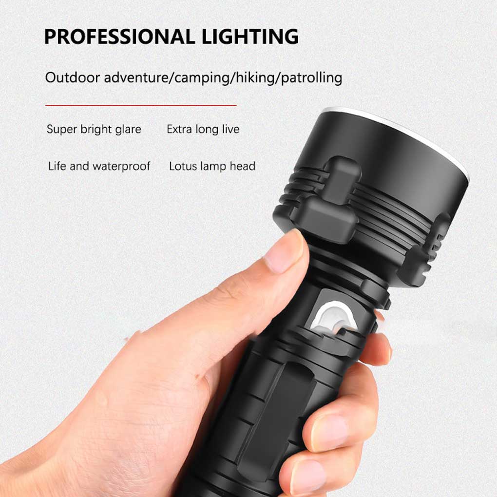 XHP50 Super Powerful Flashlight Brightness Torch Lamps Aluminium Alloy Camping Fishing Illumination Lantern