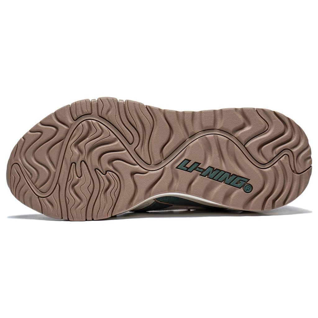 New LiNing 001 Mountain Sea Slip Resistant Low Top Running Shoes Men's White Green AZGT073-1